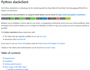 Python slackclient | Lifeforce Software: Tips and Research