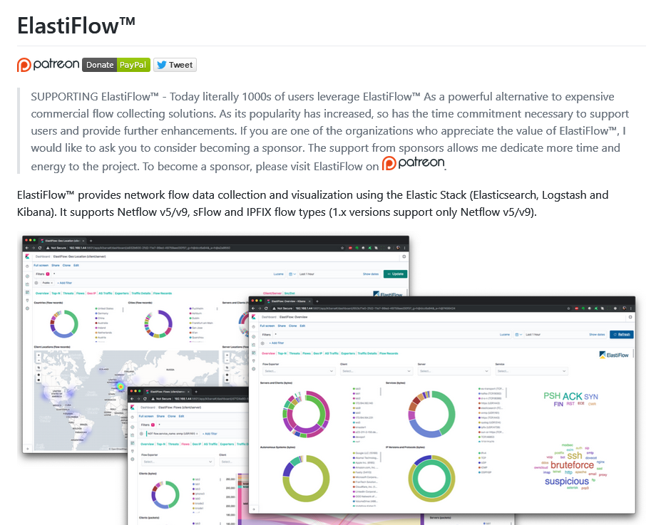 elastiflow – Network flow Monitoring (Netflow, sFlow and IPFIX) with ...